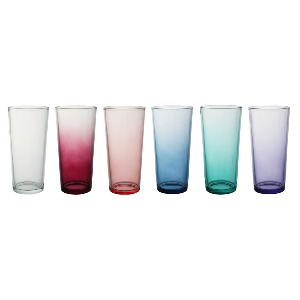 Casa Joven - Set x 6 Vasos Lisos 260mL Carnaval 2