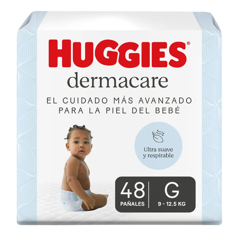 HUGGIES - Pañales Huggies Dermacare Talla G Empaque 48 Und