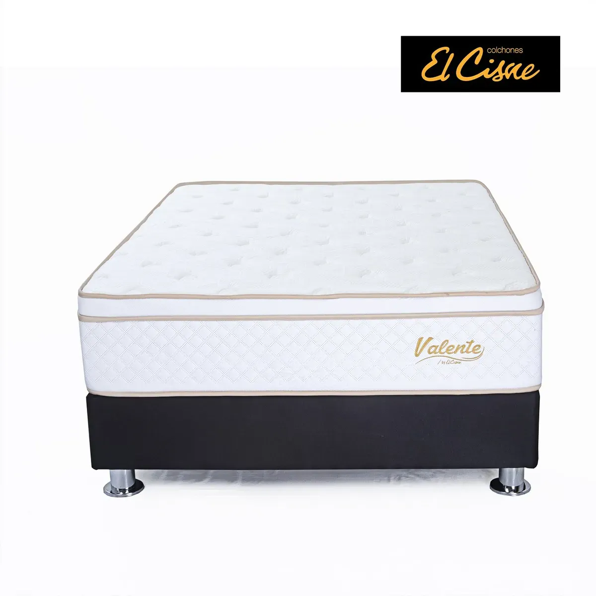 EL CISNE - Juego De Cama Valentte Negro 1.5Plz Col+Ta