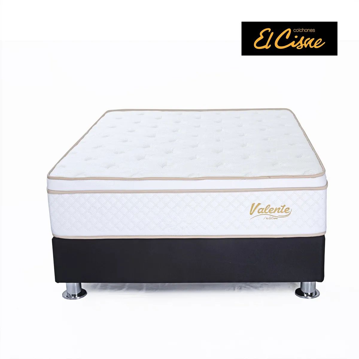 EL CISNE - Juego De Cama Valentte Negro Queen Col+Ta
