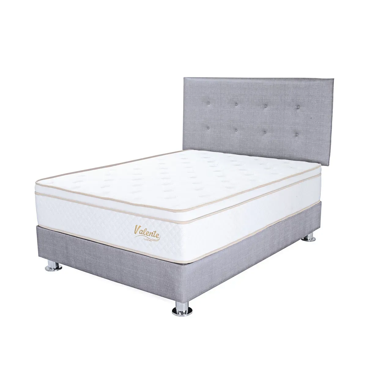 EL CISNE - Dormitorio Valentte Gris King Col+Tar+Cab