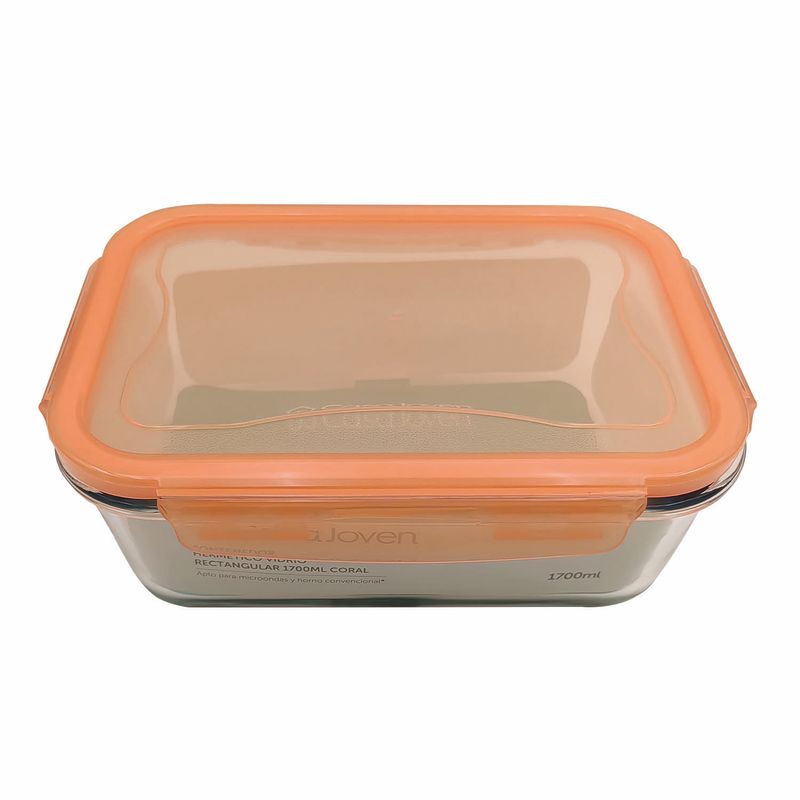 Casa Joven - Hermético Vidrio Rectangular 1700mL Cora