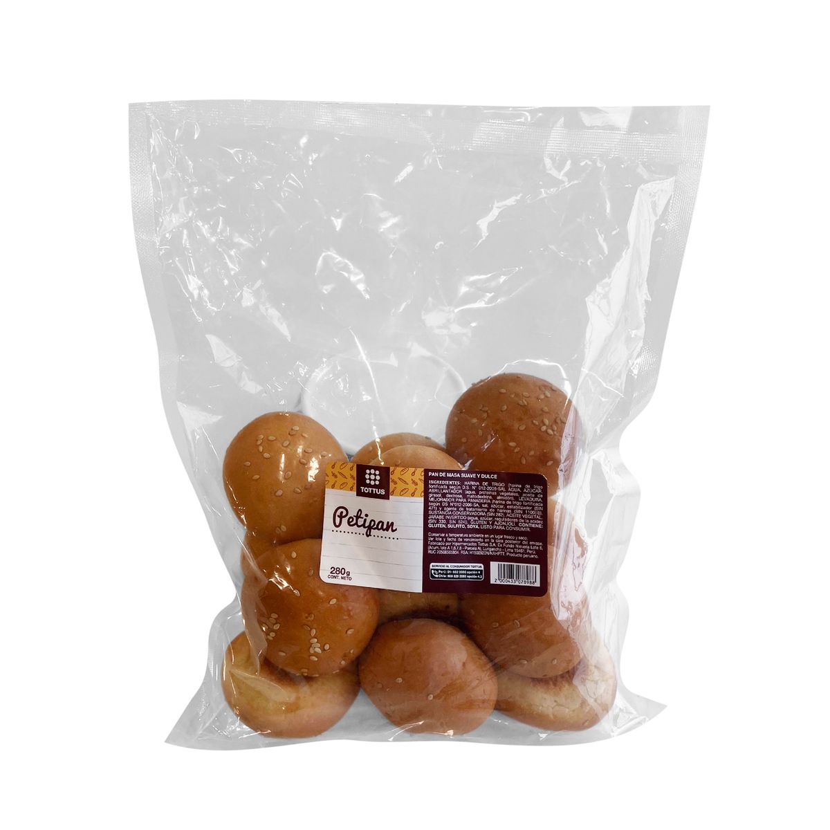 TOTTUS - Mini Pan Petipan Embolsado Tottus