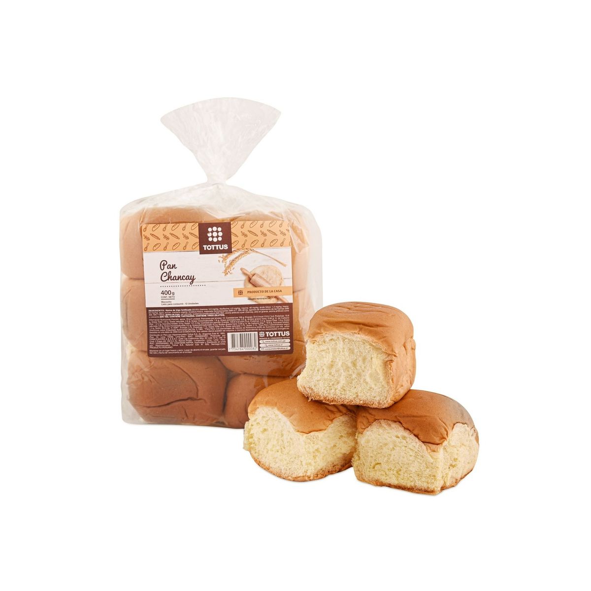 TOTTUS - Pan Chancay x 12 Un