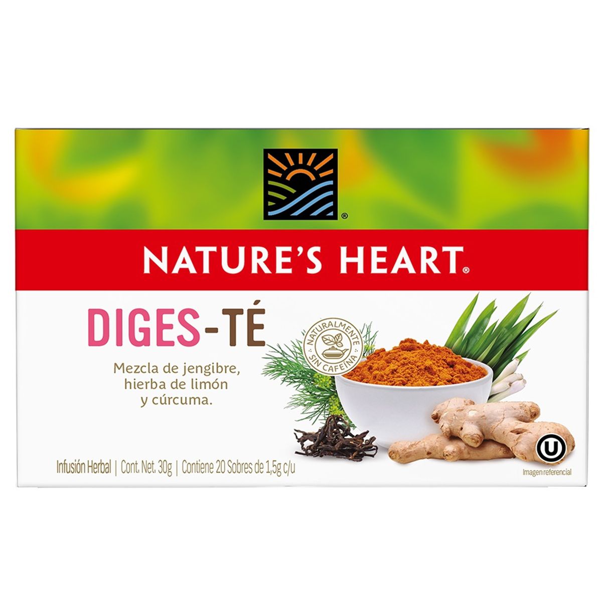 NATURES HEART - Infusión Herbal Natures Heart Diges Té Caja 20 Sobres