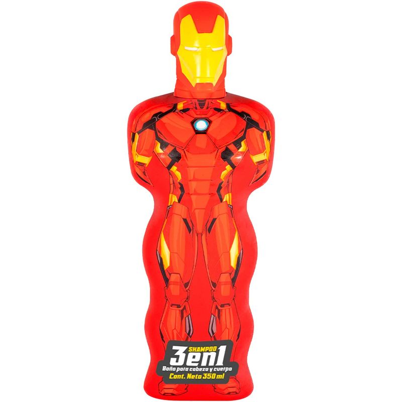 TUINIES - Shampo Tuinies 3 En 1 Cabeza Y Cuerpo Iron Man Envase 350 mL