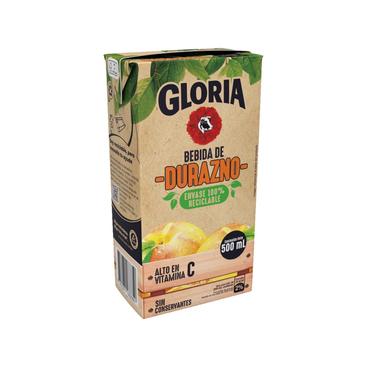 GLORIA - Bebida Gloria Durazno Caja 500 mL