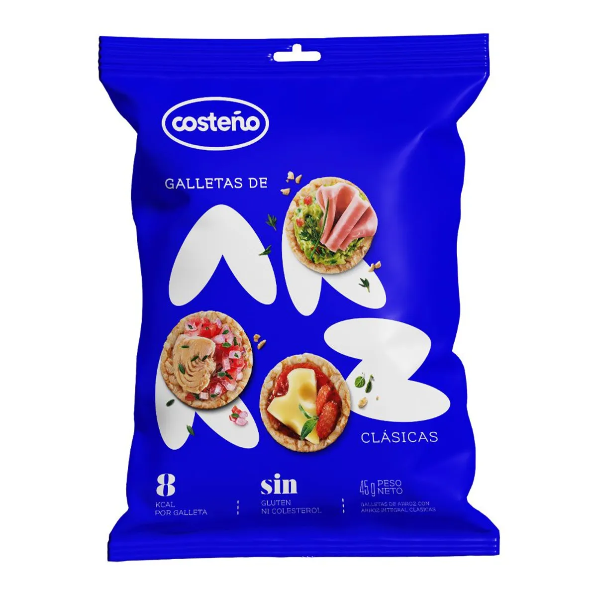 COSTENO - Galleta De Arroz Costeño Clásica Bolsa 45 g