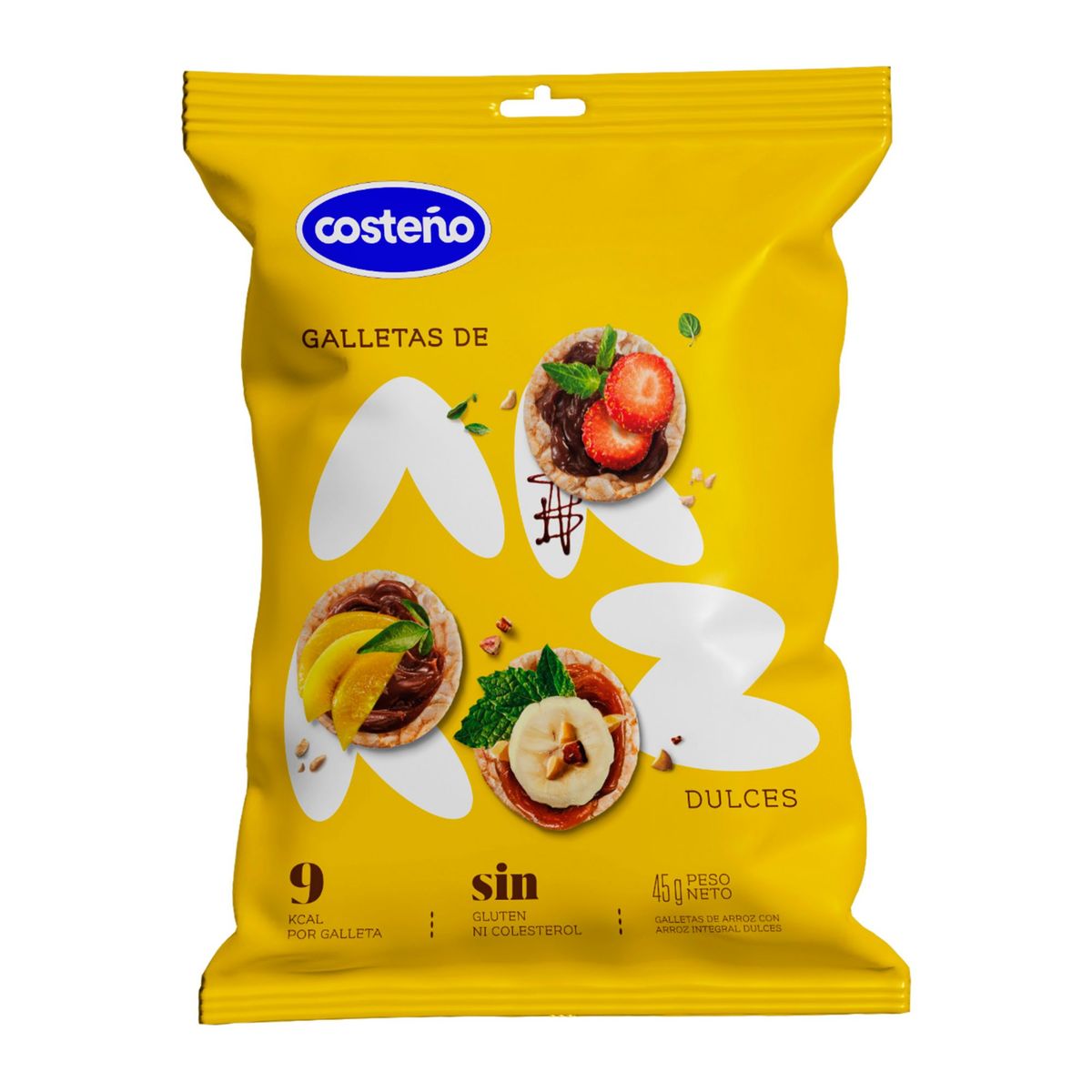 COSTENO - Galleta De Arroz Costeño Dulce Bolsa 45 g