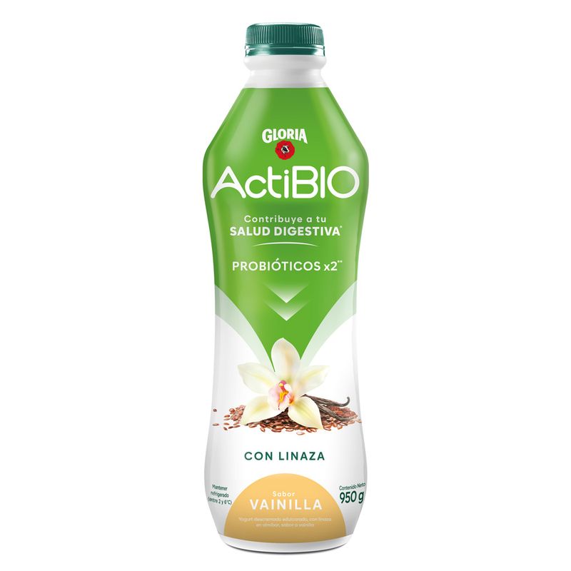 ACTIBIO - Yogurt Actibio Vainilla Linaza 950 g