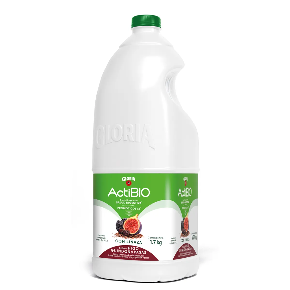 ACTIBIO - Yogurt Gloria Actibio Higo Guindón y Pasas Botella 1.7 Kg