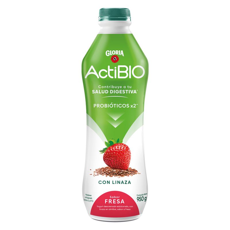 ACTIBIO - Yogurt Actibio Fresa Linaza 950 g