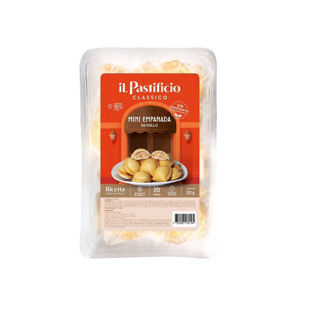 PASTIFICIO CLASSICO - Mini Empanada de Pollo Il Pastificio Envase 320 g