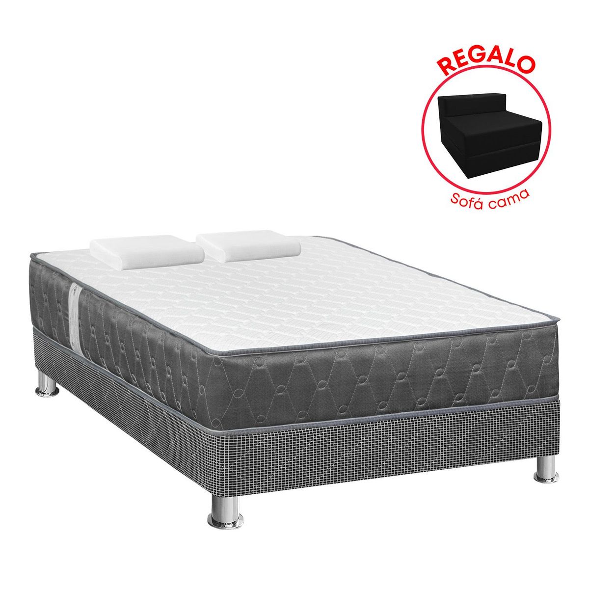 FORLI - Cama Americana Jallpa 2Plz+Sofa Cama