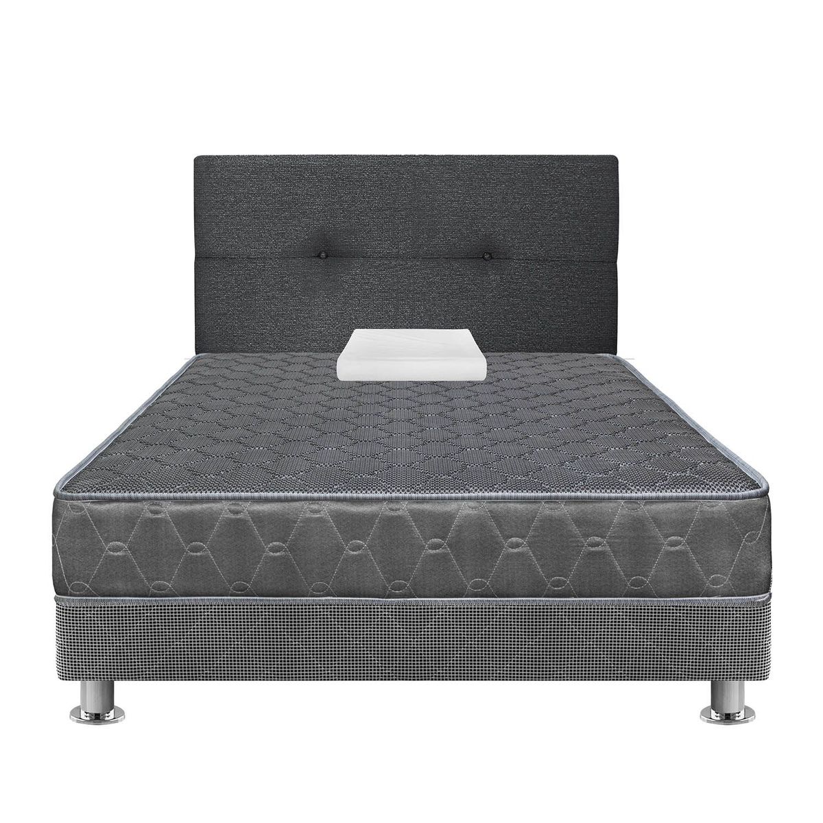 FORLI - Dormitorio Jallpa Gris 1.5Plz+Sofa Cama