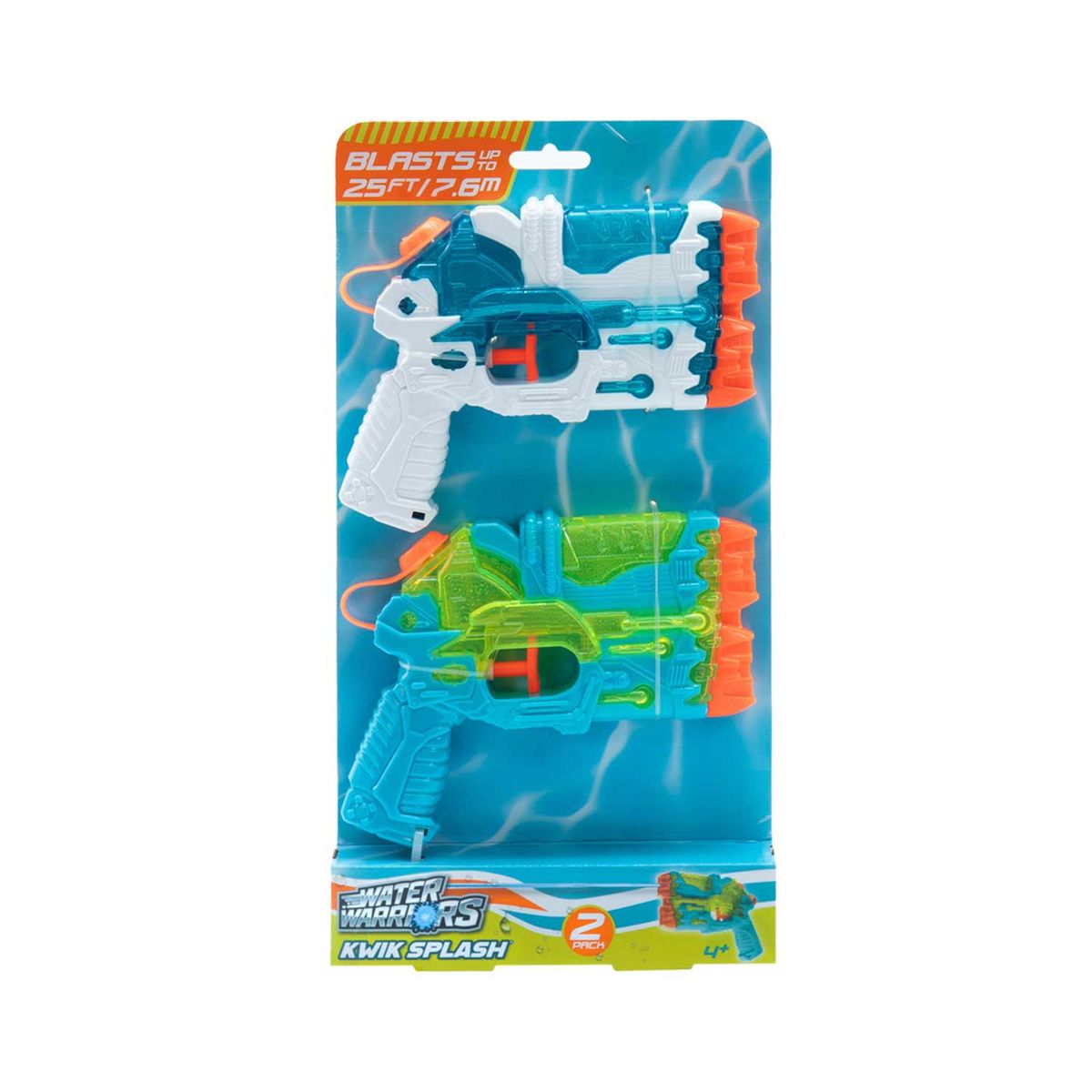 WATER WARRIORS - Lanzador de Agua Kwik Splash Pack x2