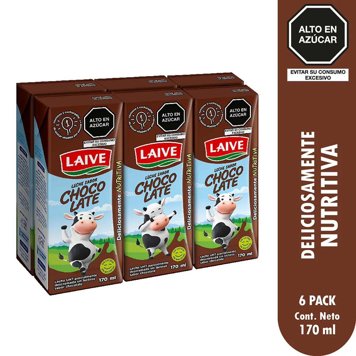 LAIVE - Leche Laive Chocolatada Sixpack Caja 170 mL