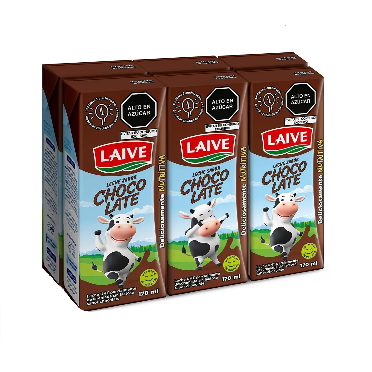 LAIVE - Leche Laive Chocolatada Sixpack Caja 170 mL