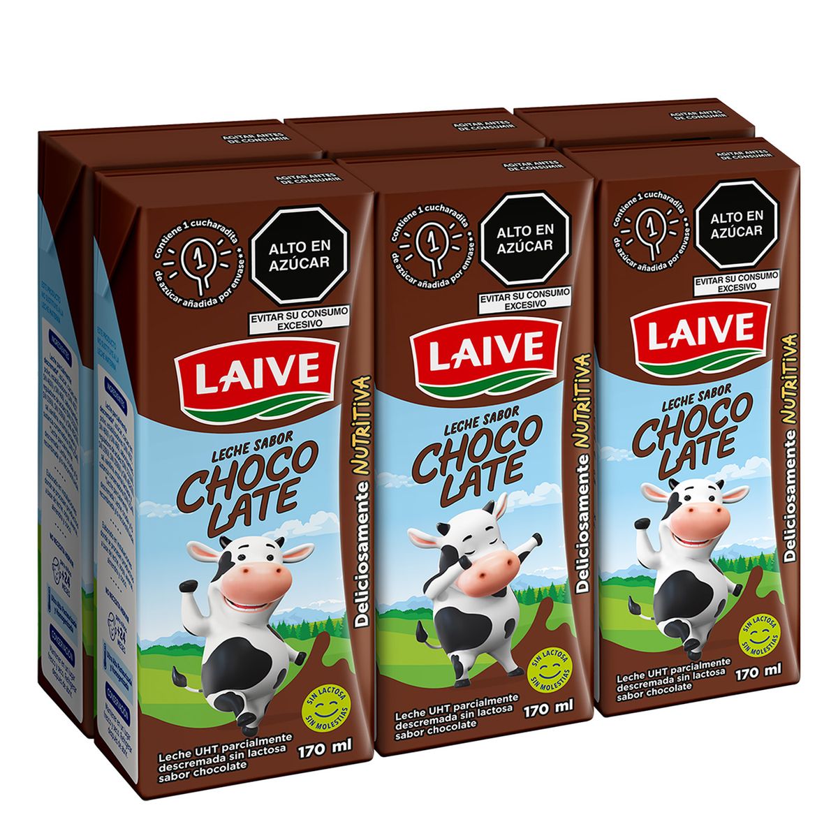 LAIVE - Leche Laive Chocolatada Sixpack Caja 170 mL