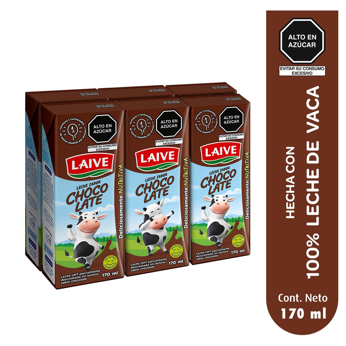 LAIVE - Leche Laive Chocolatada Sixpack Caja 170 mL