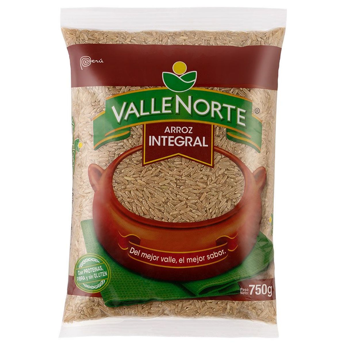 VALLENORTE - Arroz Integral Valle Norte Bolsa 750 g