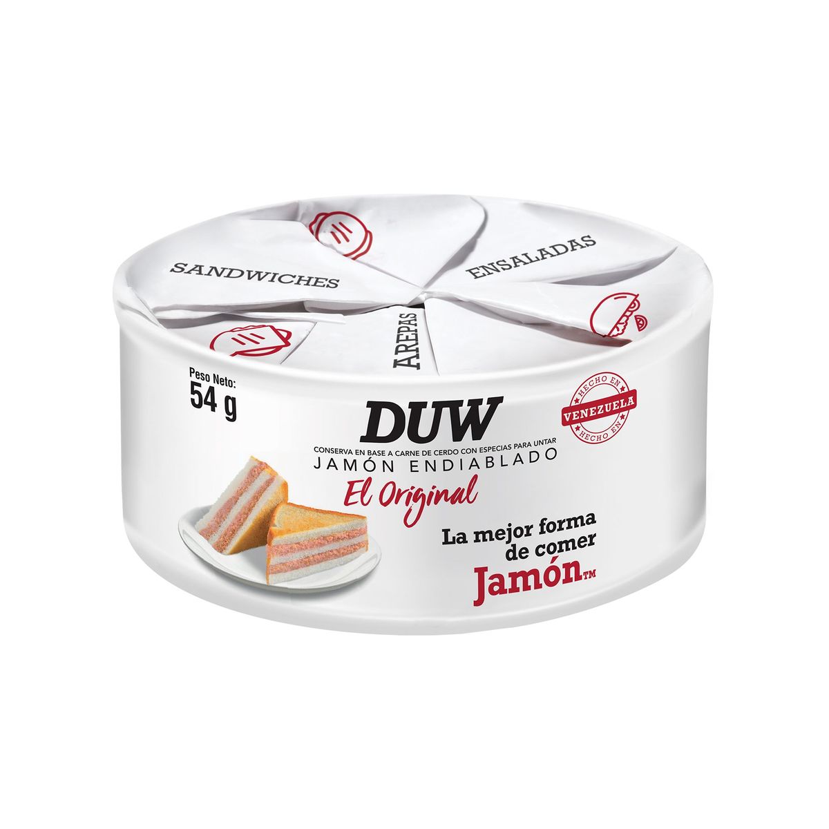 DUW - Conserva Jamón Endiablado Duw Envase 54 g