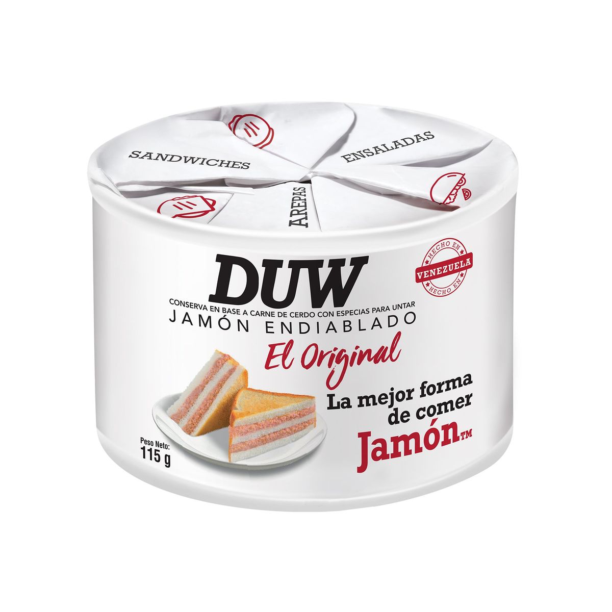 DUW - Conserva Jamón Endiablado Duw Envase 115 g