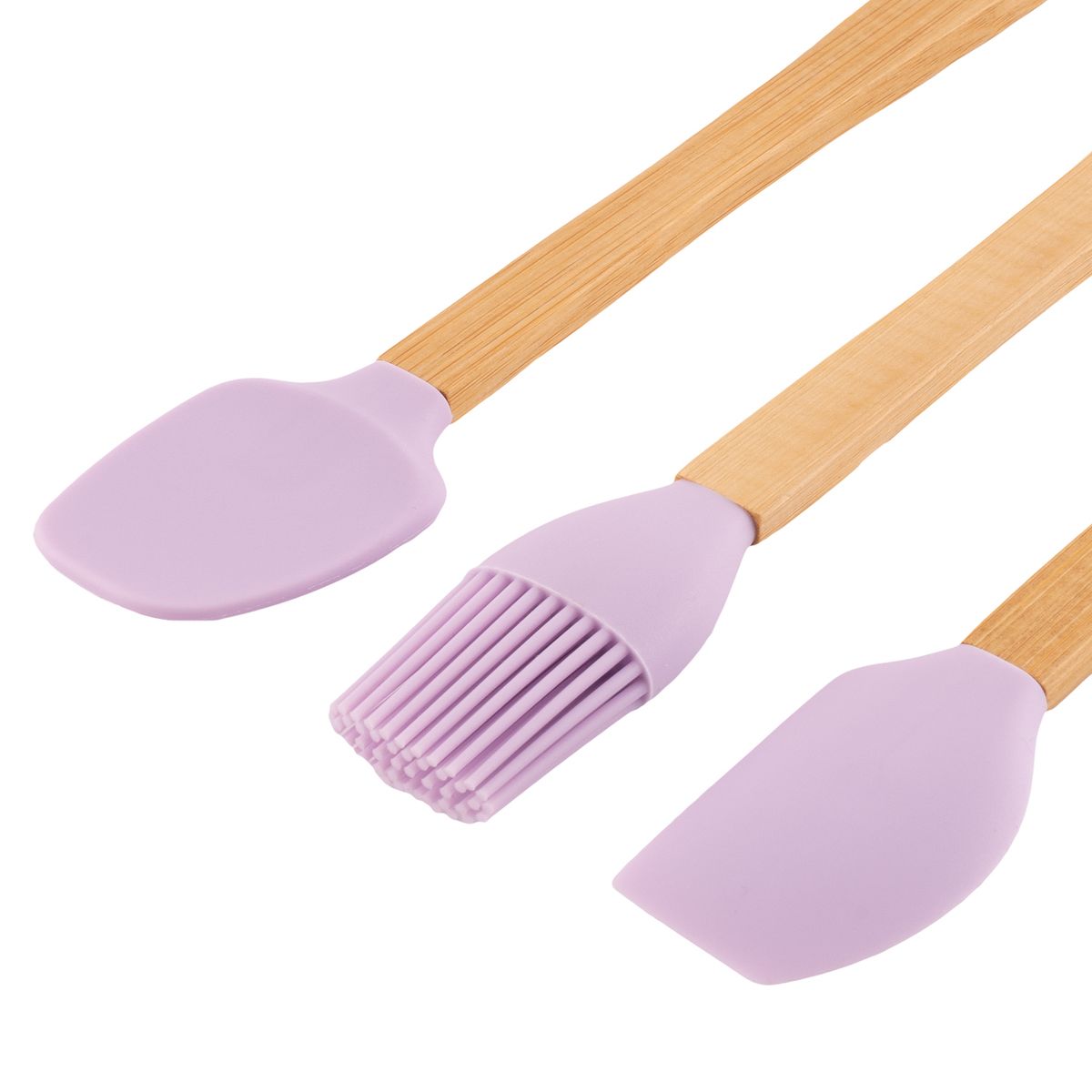 Casa Joven - Set x3 Utensilios Silicona y Bambu