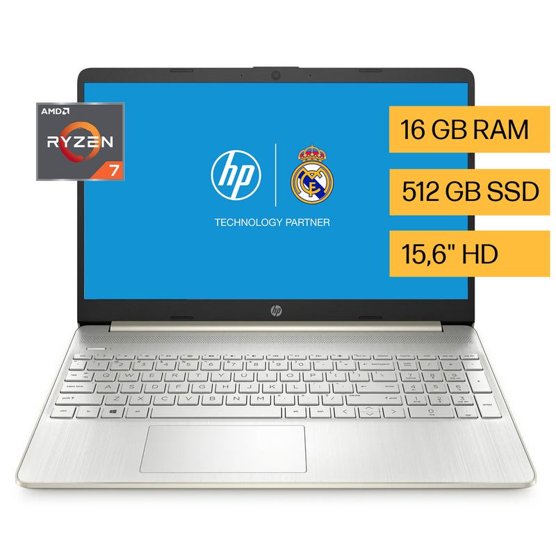 HP - Laptop HP R7 5700U 16GB 512GB