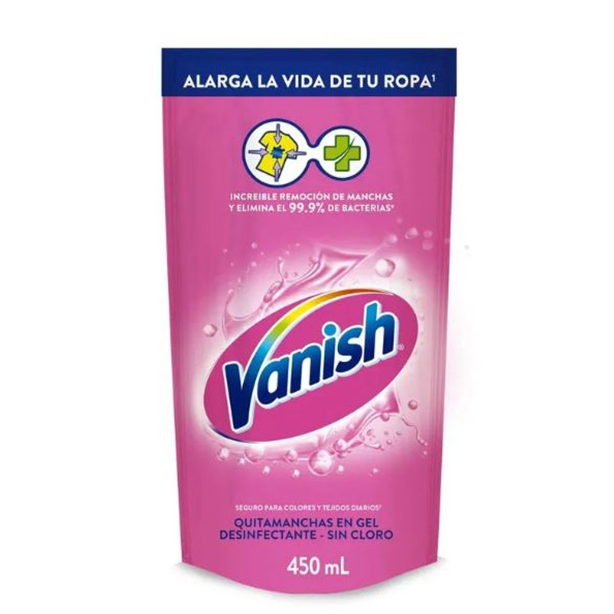VANISH - Quitamanchas Líquido Vanish Ropa Color Doypack 450 mL