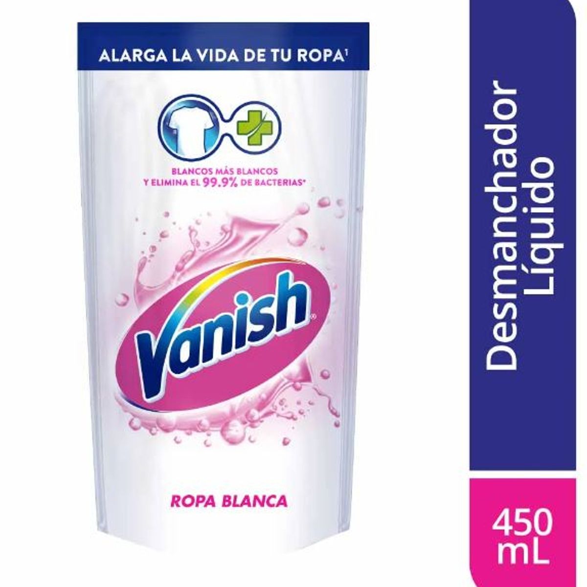 VANISH - Quitamanchas Líquido Vanish Ropa Blanca Doypack 450 mL