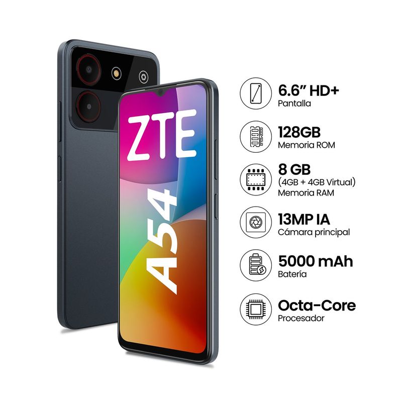 Zte - Smartphone Zte Blade A54 4Gb+128Gb Gris