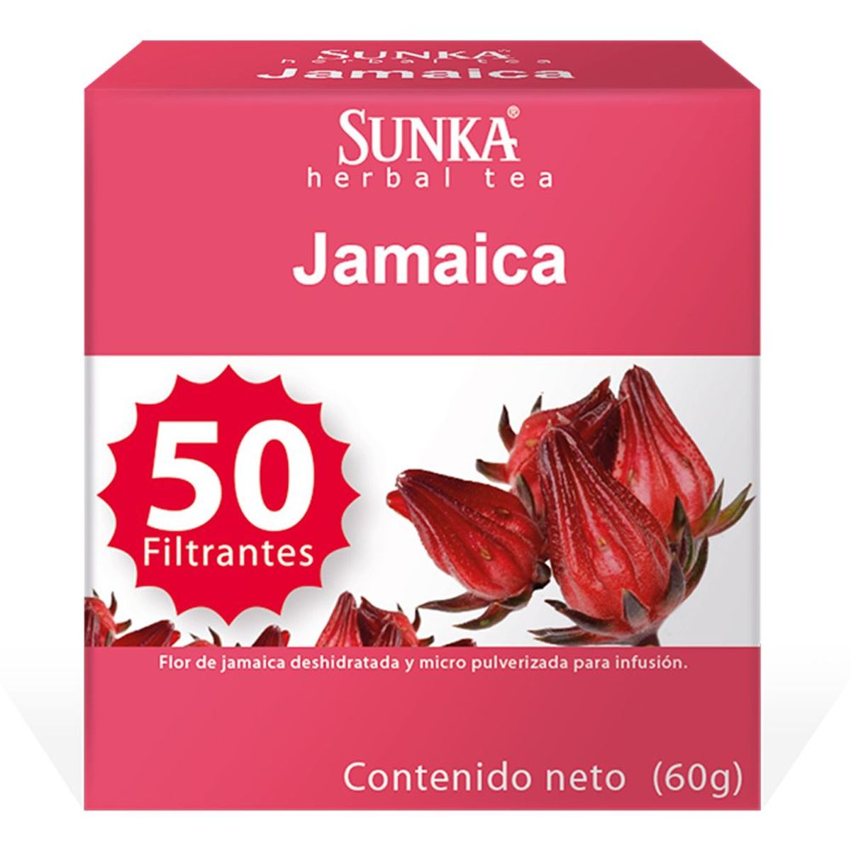 SUNKA - Infusión Filtrante Jamaica Sunka Caja 50 Sobres