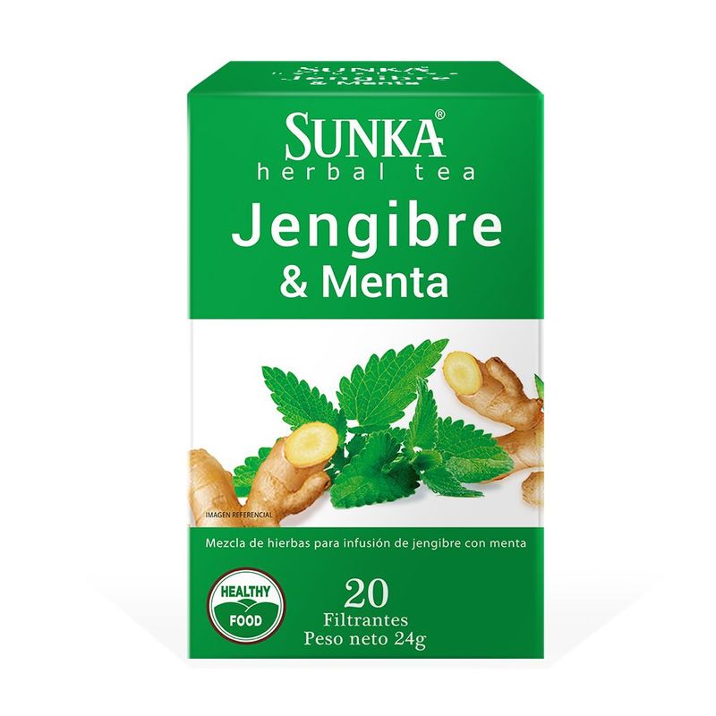 SUNKA - Infusión Jengibre Y Menta Sunka Caja 20 Sobres
