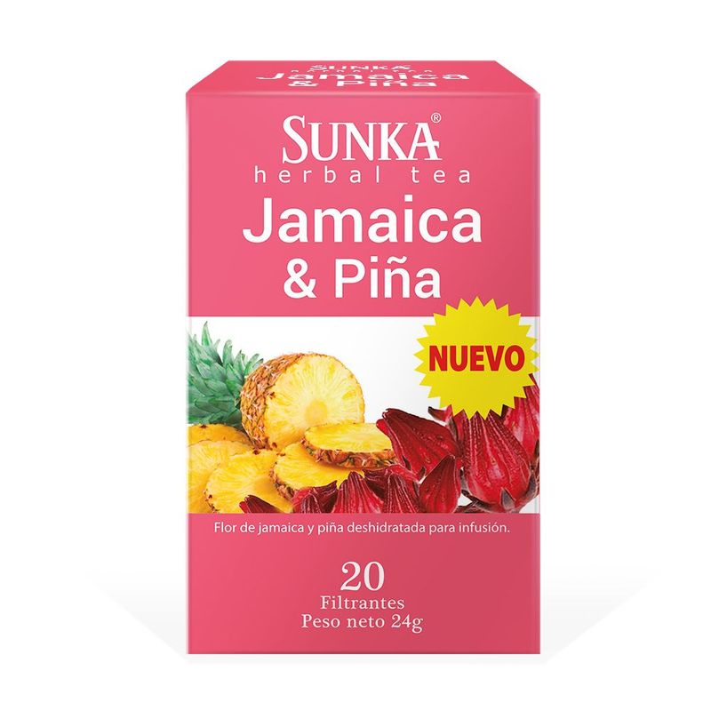 SUNKA - Infusión Filttrante Jamaica Y Piña Sunka Caja 20 Sobres
