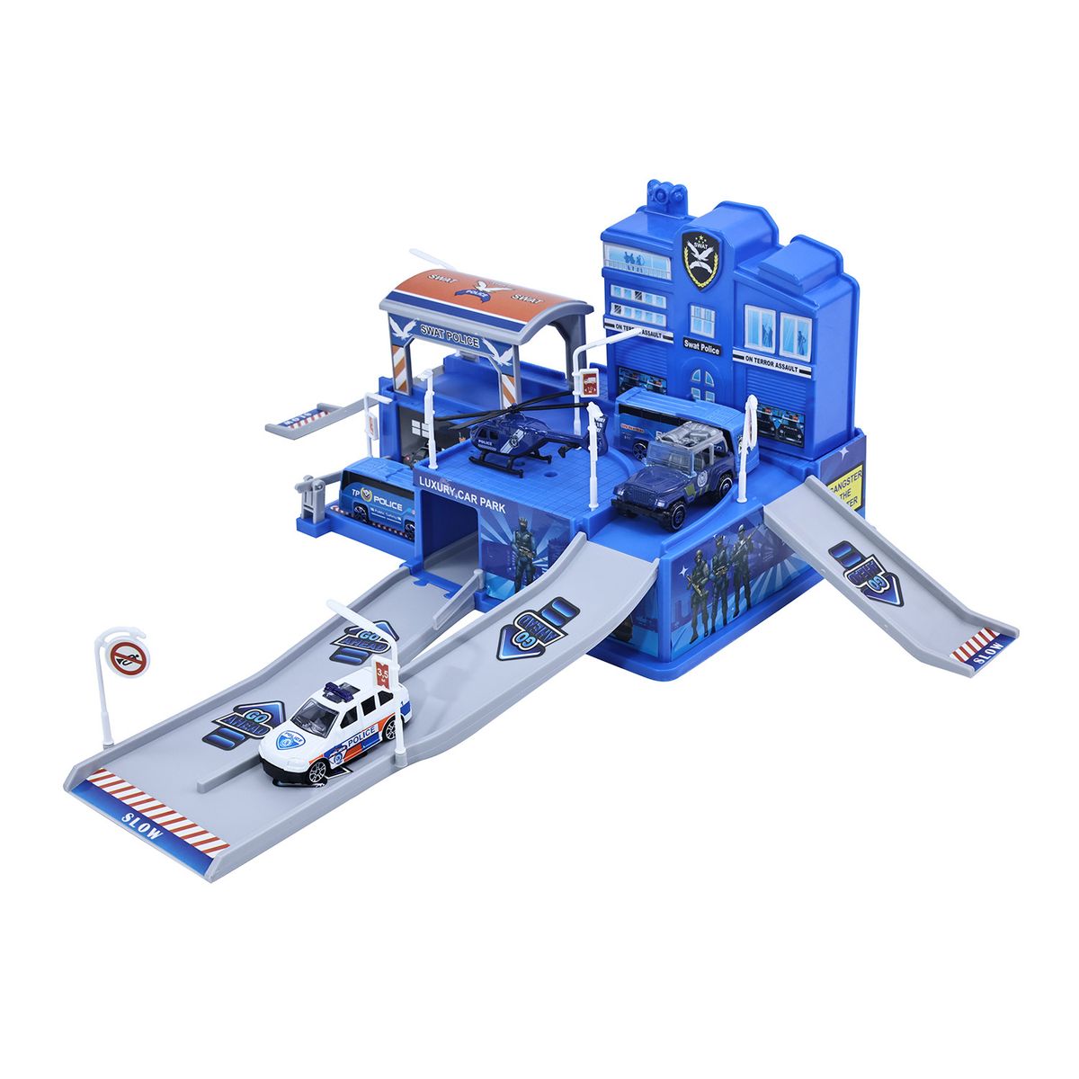 KIDS N PLAY - Estación de Policía 5 Vehículos