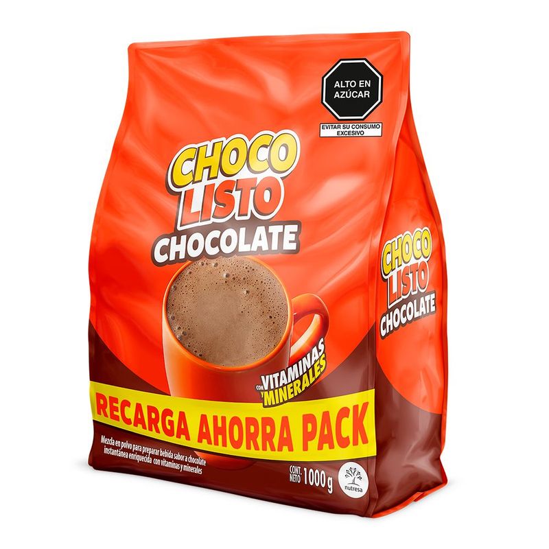 CHOCOLISTO - Chocolate en Polvo Chocolisto Doypack 1000 g