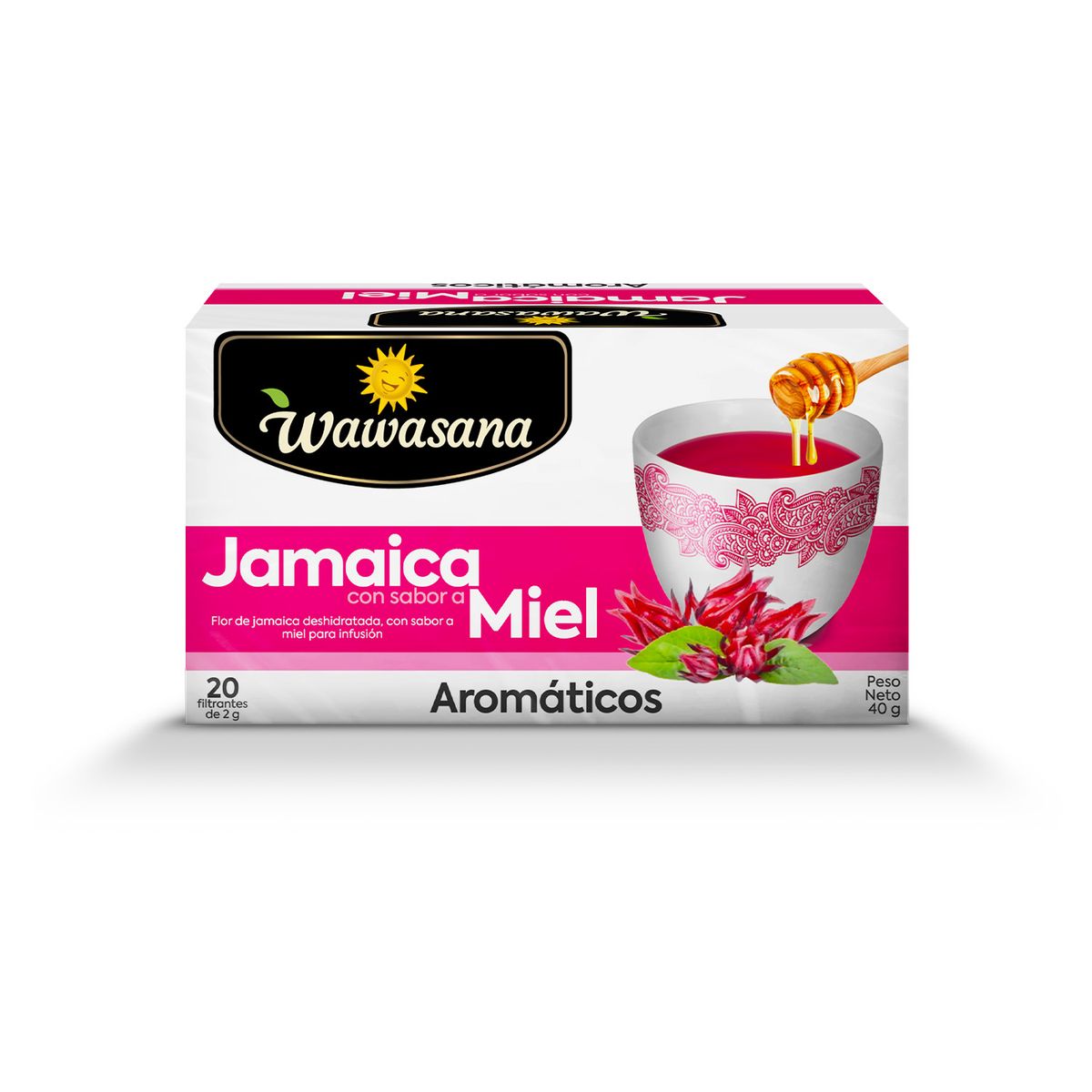WAWASANA - Infusión Jamaica con Miel Wawasana Caja 20 Sobres
