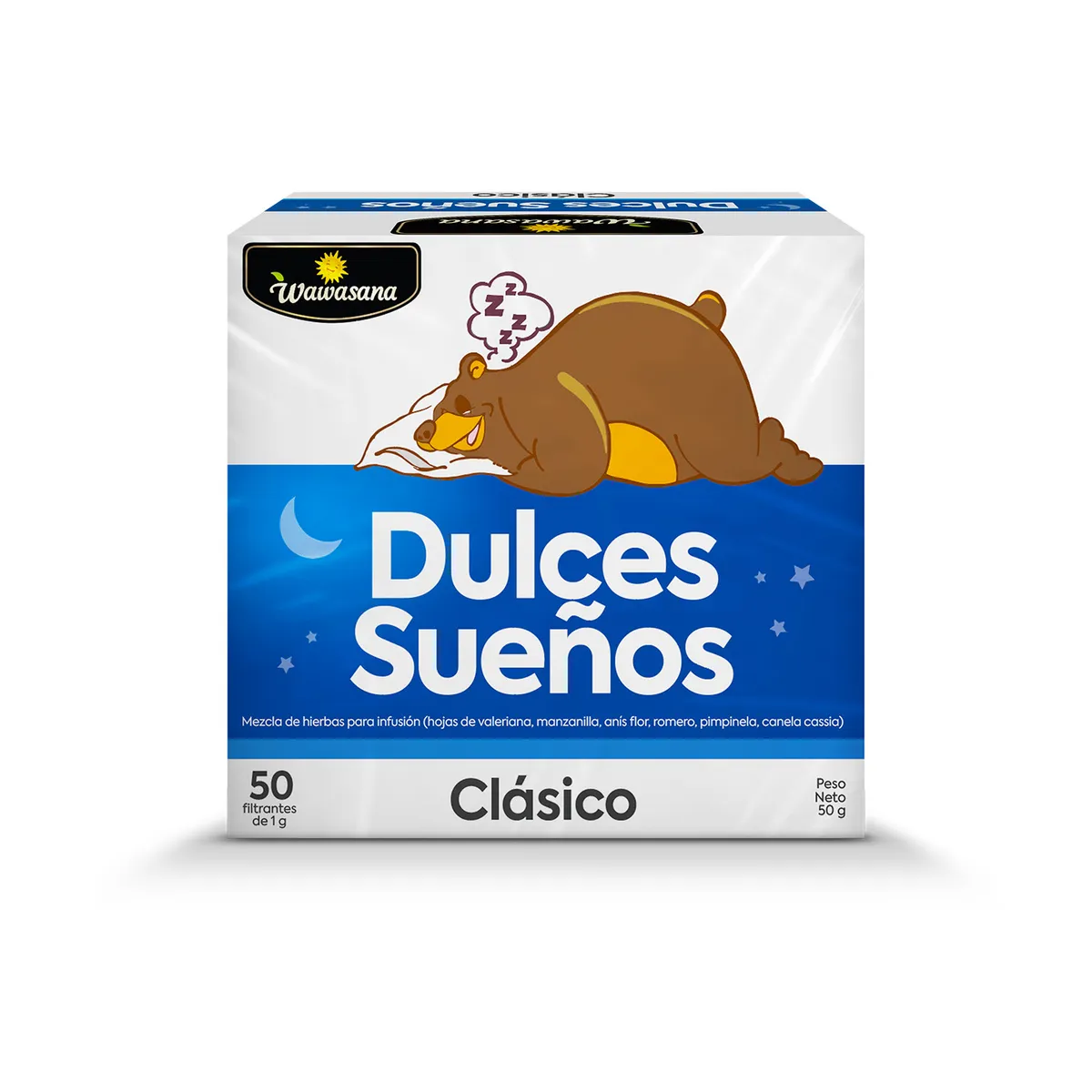 WAWASANA - Infusión Dulces Sueños Wawasana Caja 50 Sobres