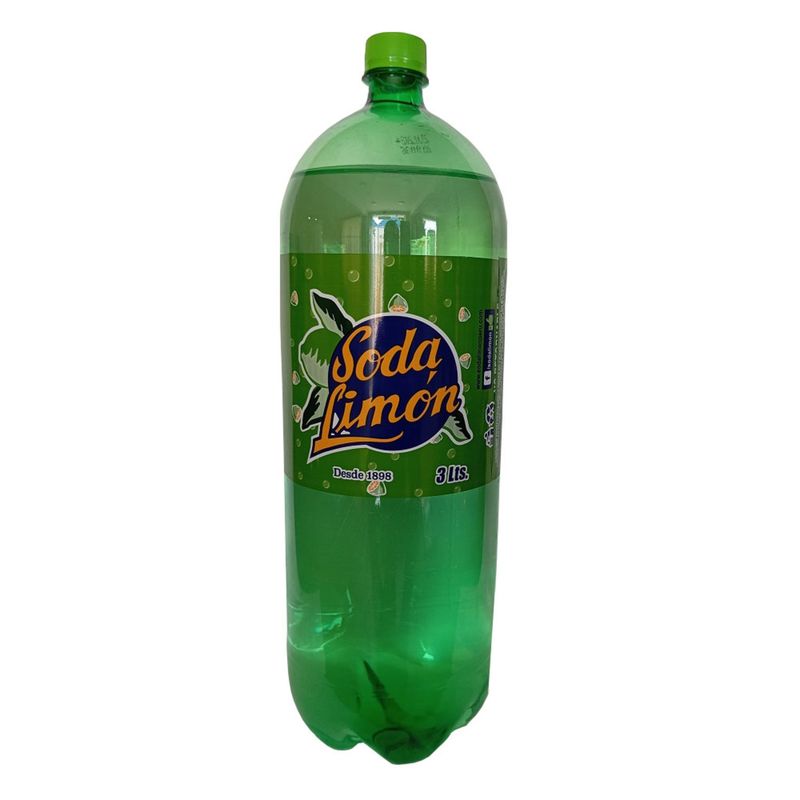 SODA LIMON - Gaseosa Soda Limón Botella 3 L