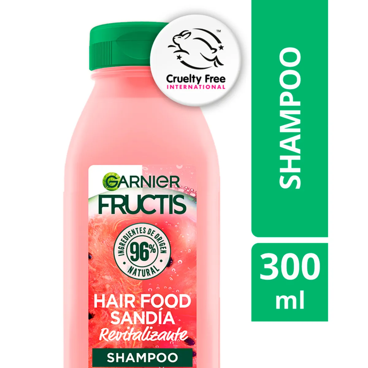 FRUCTIS - Shampoo Garnier Fructis Hair Food Sandía Botella 300 mL