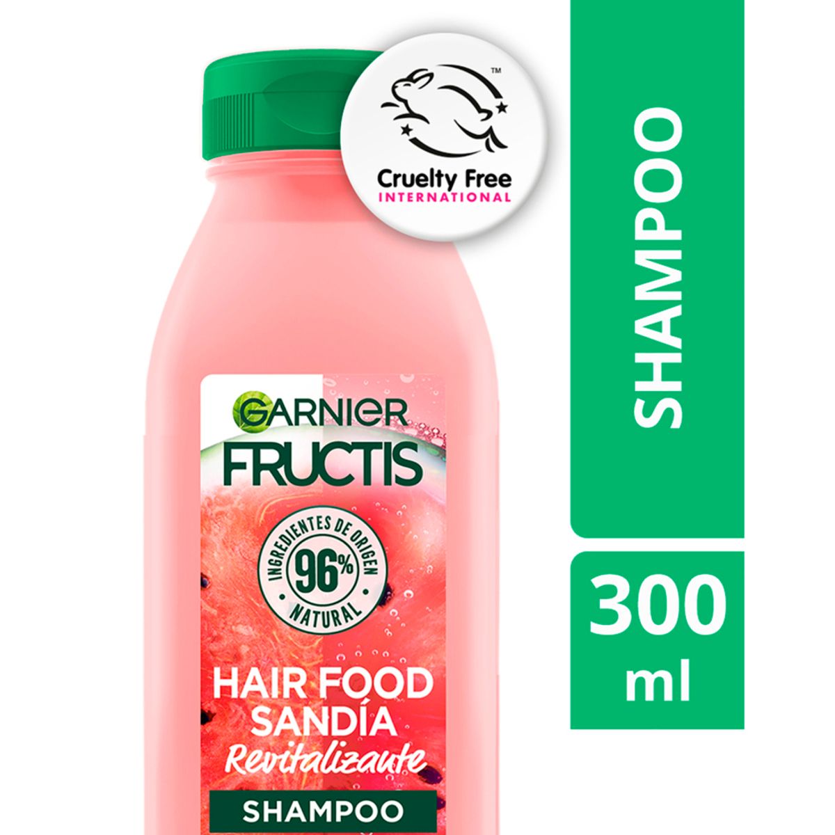 FRUCTIS - Shampoo Garnier Fructis Hair Food Sandía Botella 300 mL