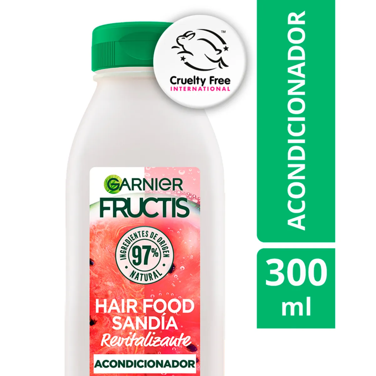 FRUCTIS - Acondicionador Garnier Fructis Hair Food Sandía Botella 300 mL