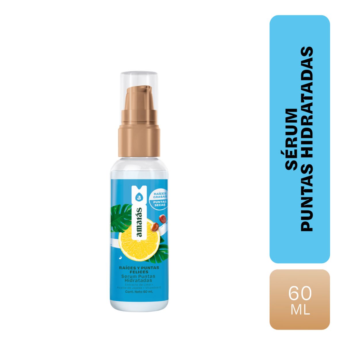 AMARAS - Sérum Amarás Raíces y Puntas Felices Envase 60 mL