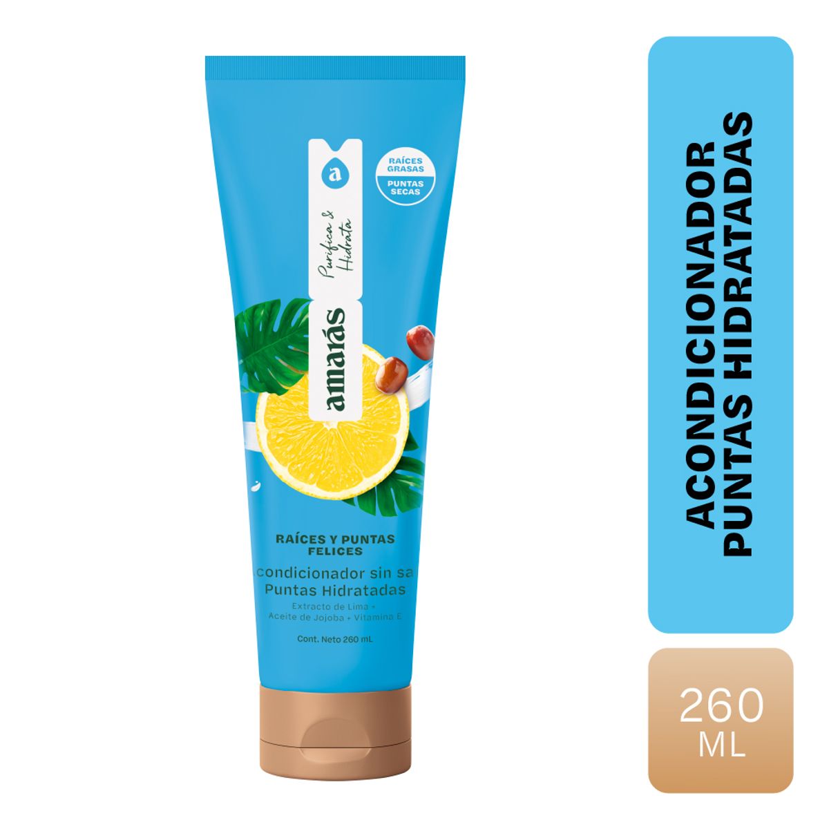 AMARAS - Acondicionador Amarás Raíces y Puntas Felices Envase 260 mL