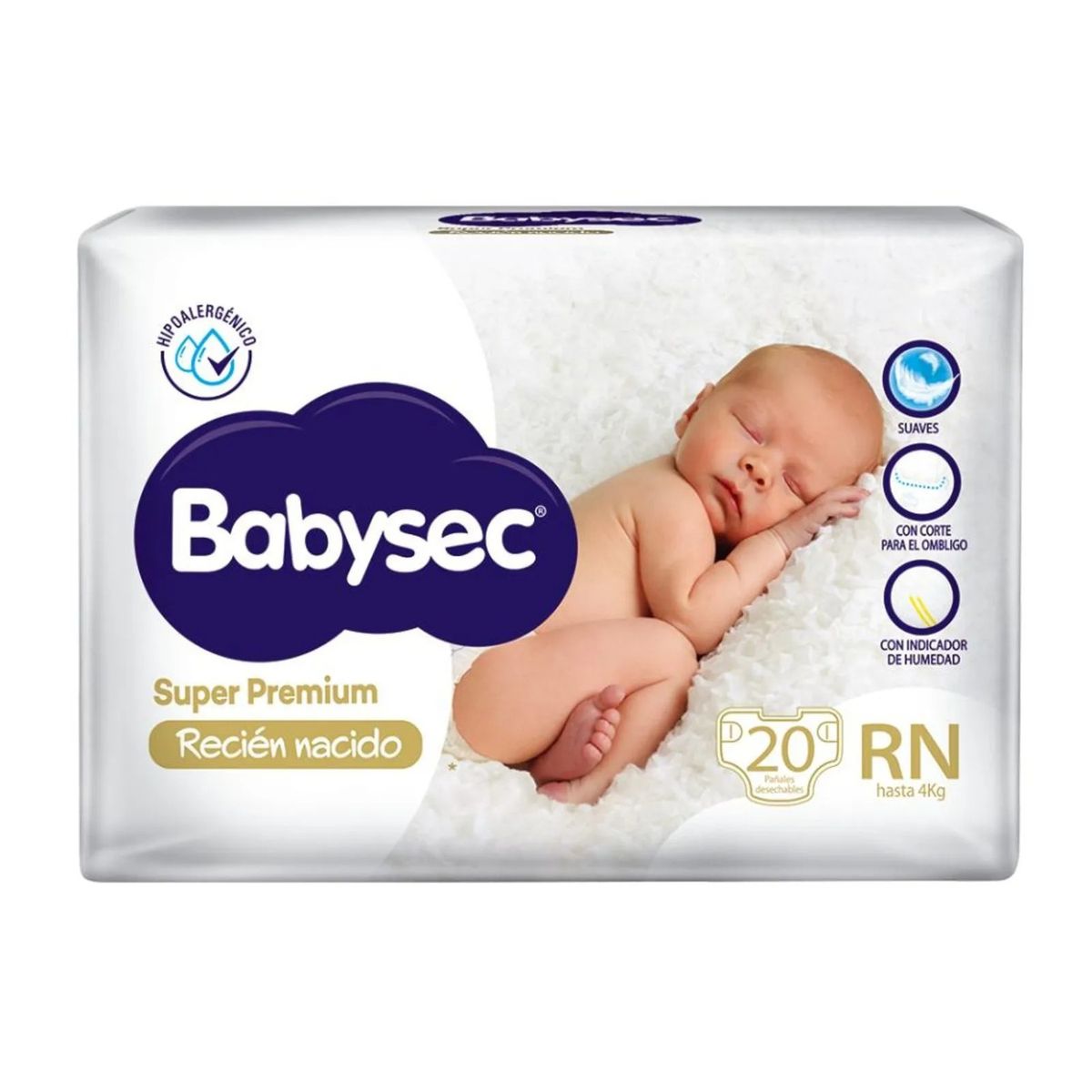 BABYSEC - Pañal Babysec Super Premium Recién Nacido Empaque 20 Und