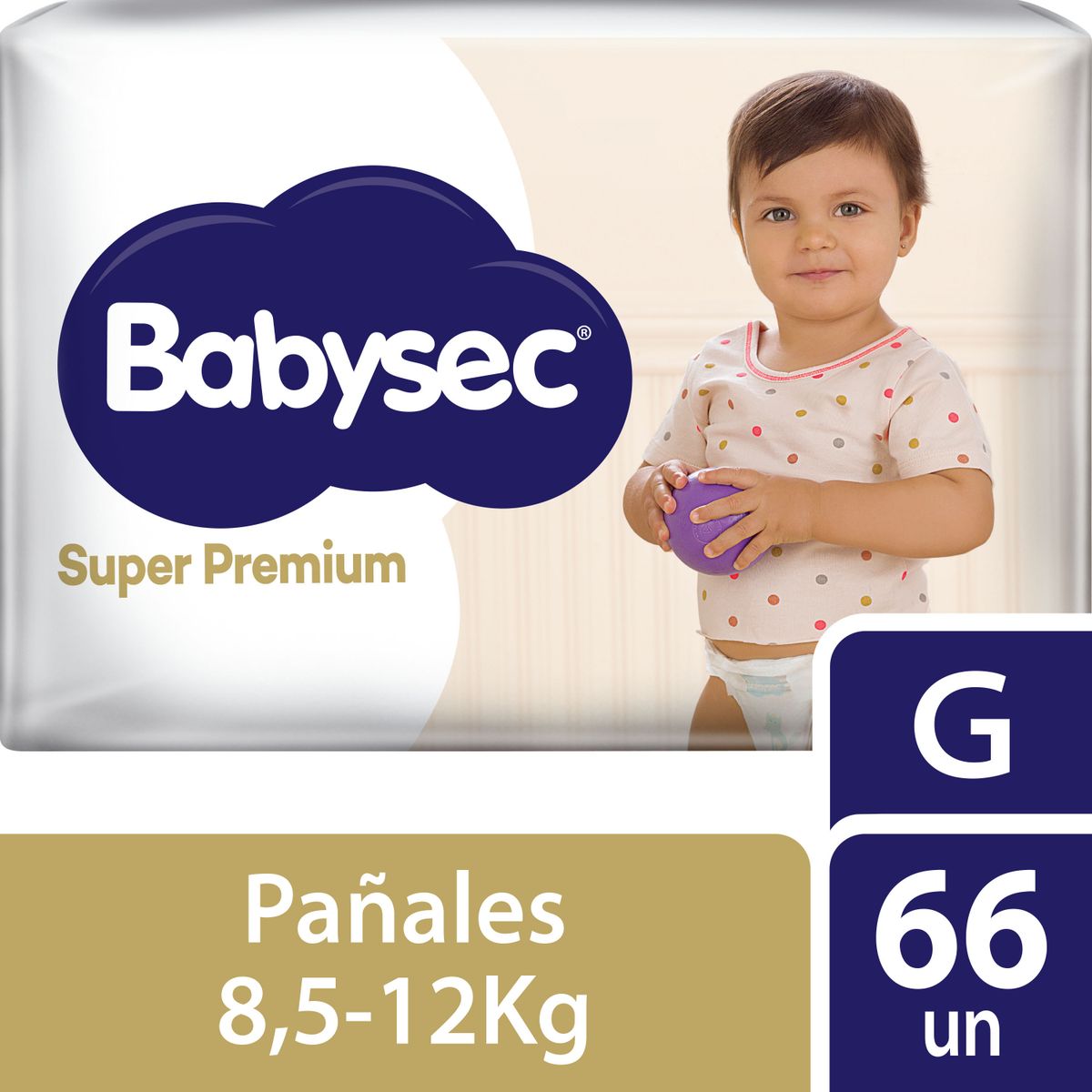 BABYSEC - Pañales Babysec Súper Premium Talla G Empaque 66 Und