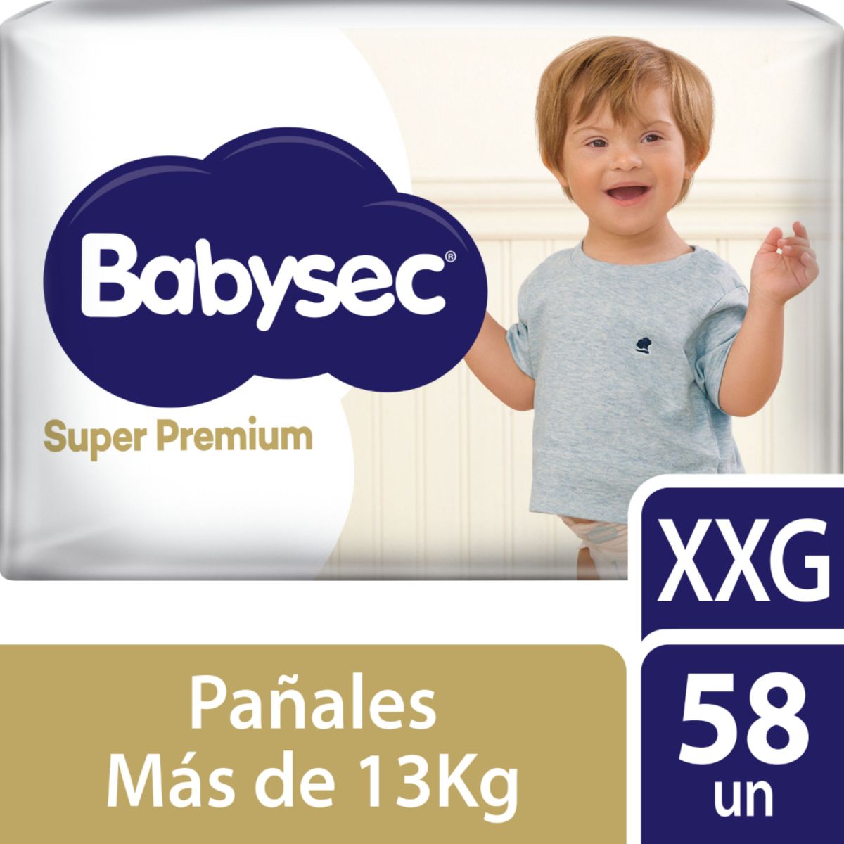 BABYSEC - Pañal Babysec Super Premium Talla XXG Empaque 58 Und