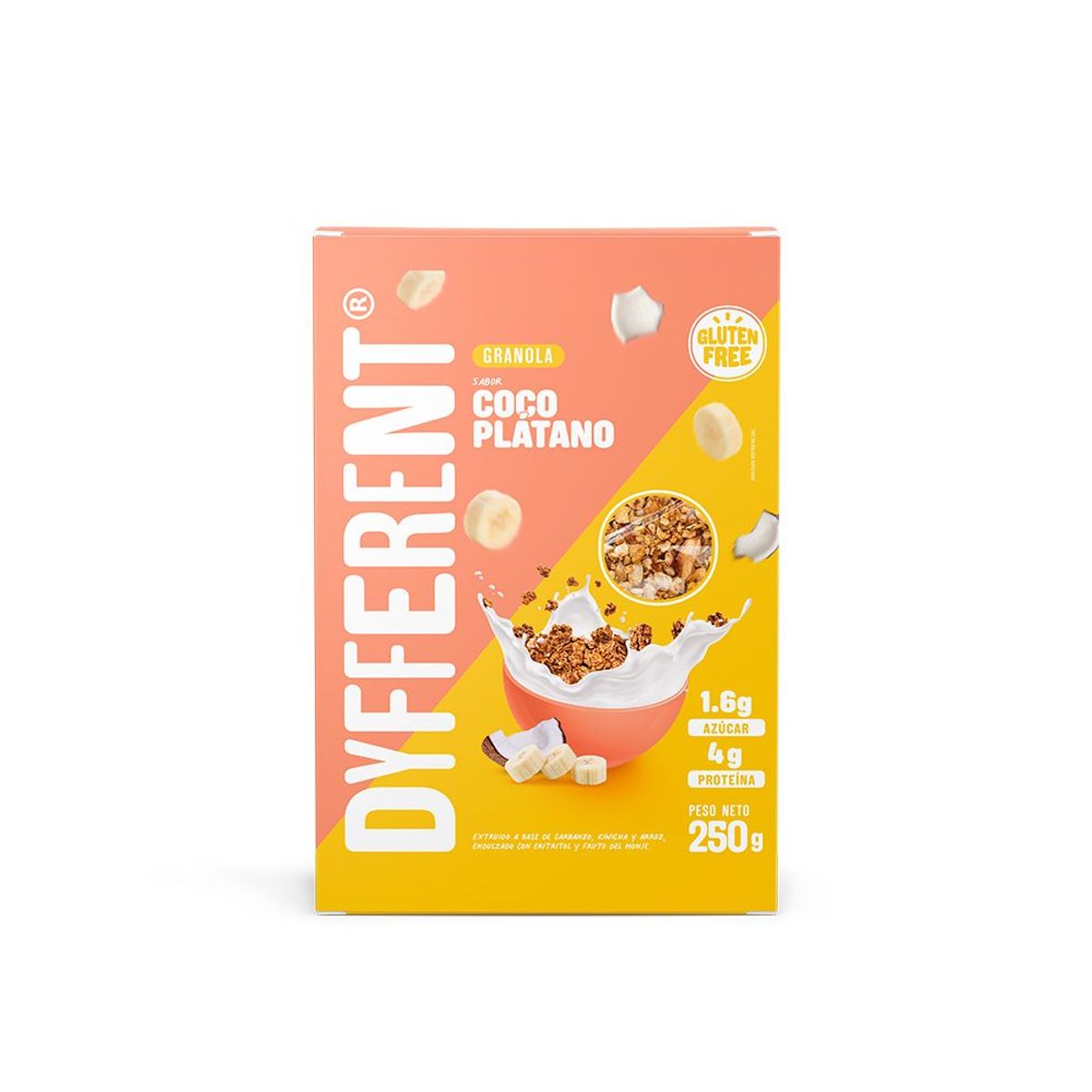 DYFFERENT - Granola Coco Plátano Dyfferent Caja 250 g