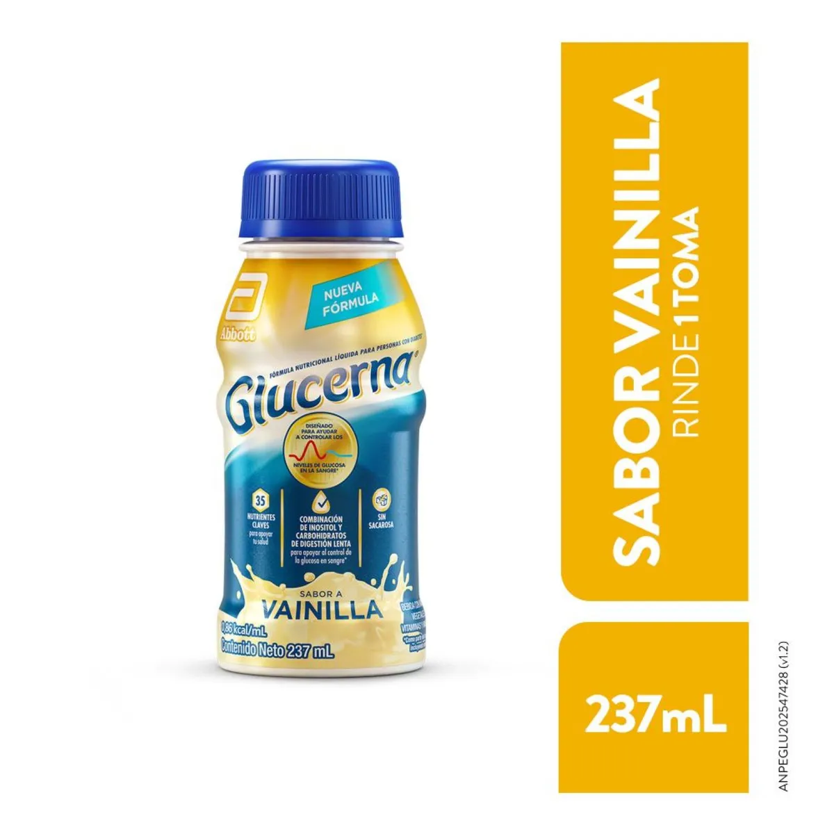 GLUCERNA - Fórmula Glucerna Sabor Vainilla Botella 237 mL